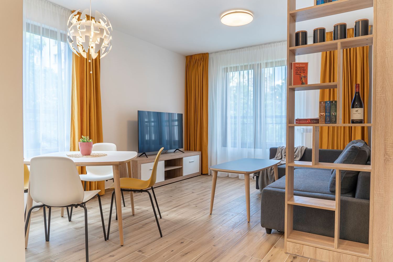 Luxury Designer One-Bedroom Apartment for Rent – Steps from G. M. Dimitrov Metro Station, Dianabad