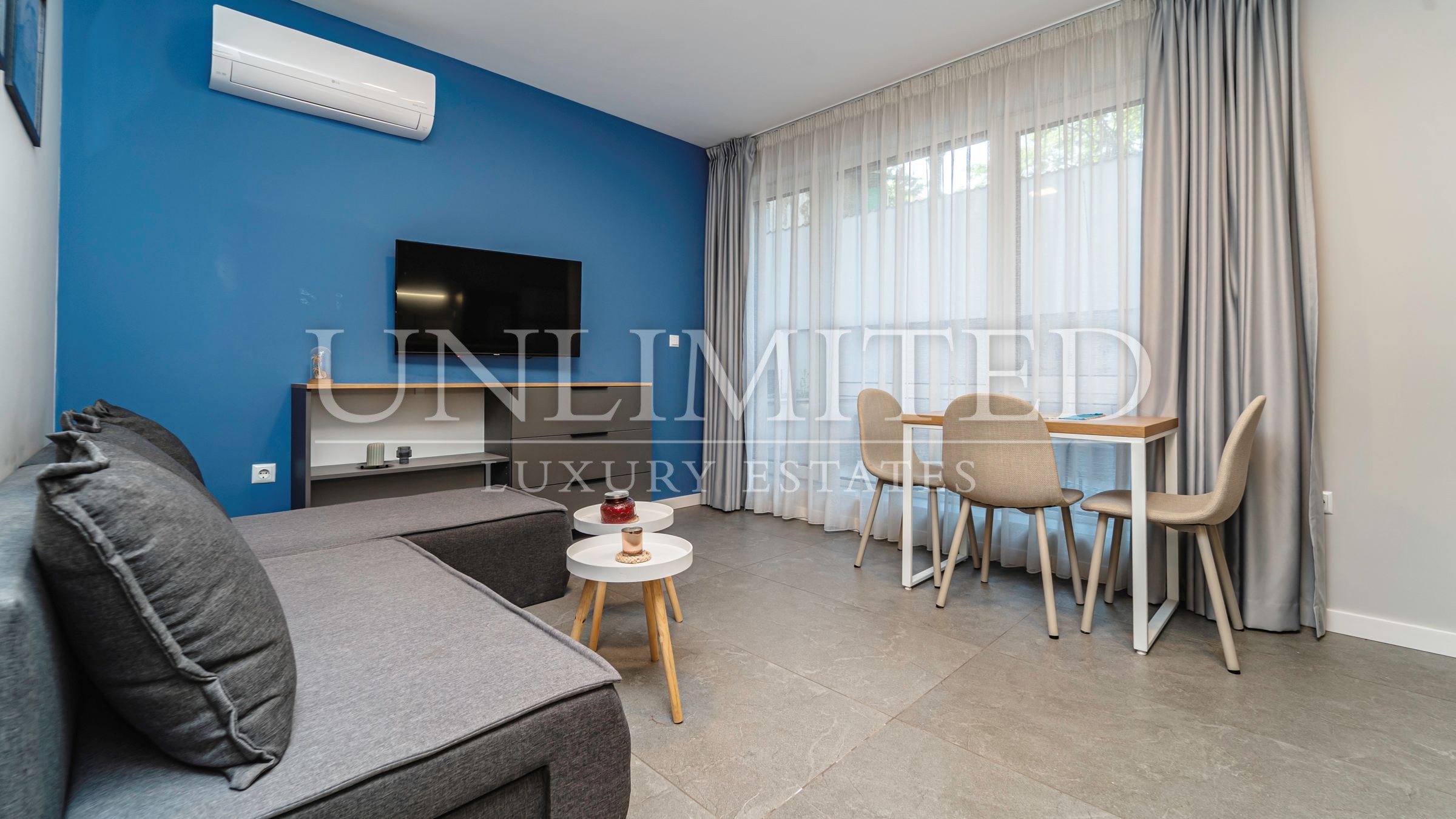 Luxury One-Bedroom Apartment with Private Courtyard for Rent in Sofia City Centre