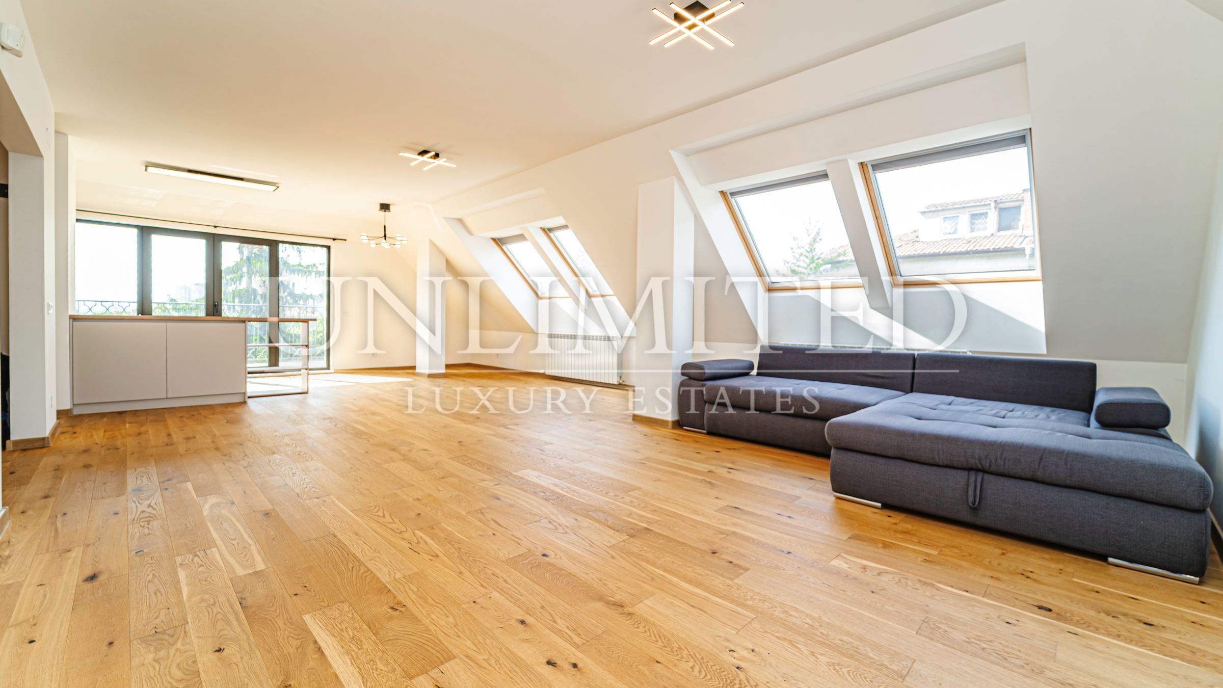 Luxury unfurnished apartment for rent in iztok district